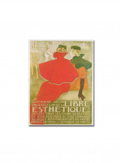 Salon Anuuel De La Libre Esthetique Canvas Wall Art Gold/Blue 11 x 11inch