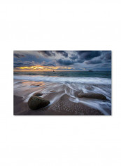 The Song Of Water Artwork Canvas Wall Art Blue/White 22 x 32inch