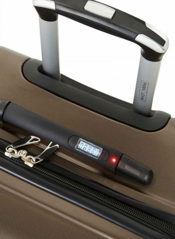 Celiang Hardside 3 Piece Luggage Trolley Set Coffee