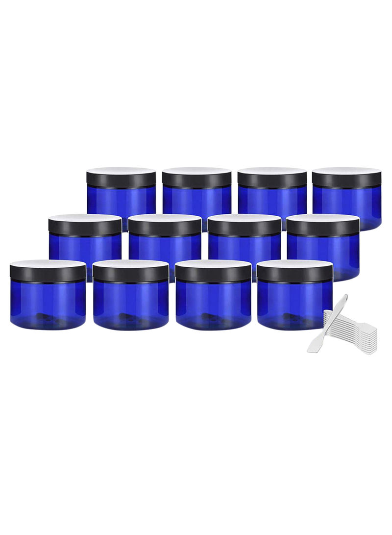24-Piece Jar And Spatula Set Cobalt Blue/Black/White