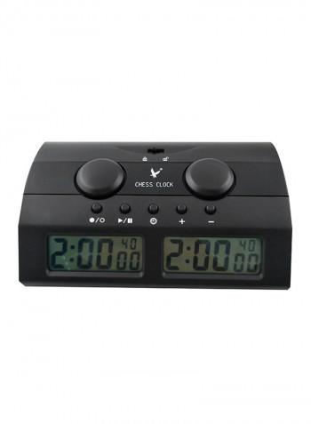 Professional Digital Chess Clock Black 21.7 x 13.7centimeter