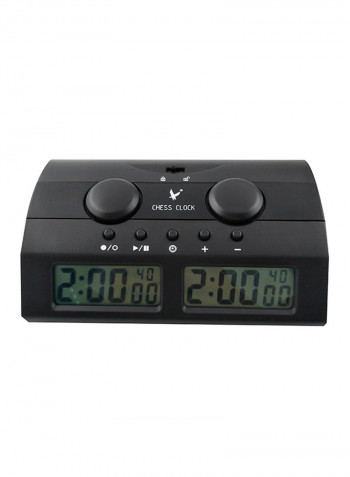 Professional Digital Chess Clock Black 21.7 x 13.7centimeter