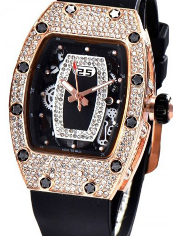 Women's Punk Style Rubber Analog Watch NSSB037001223