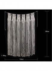 Hand Woven Tapestry Hanging Decoration Beige 259x654millimeter