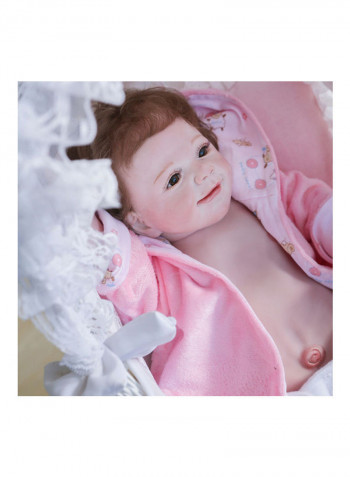 Silicone Baby Doll with Milk Bottle and Pacifier