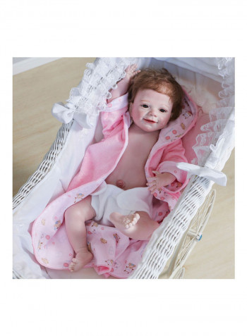 Silicone Baby Doll with Milk Bottle and Pacifier