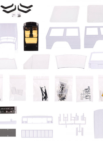 Hard Plastic Car Shell Body DIY Kit For RC Crawler 36.5cm