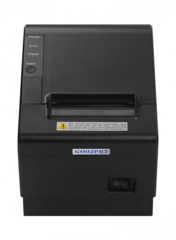 Thermal Receipt Printer 12.9x11.8x16.5centimeter Black