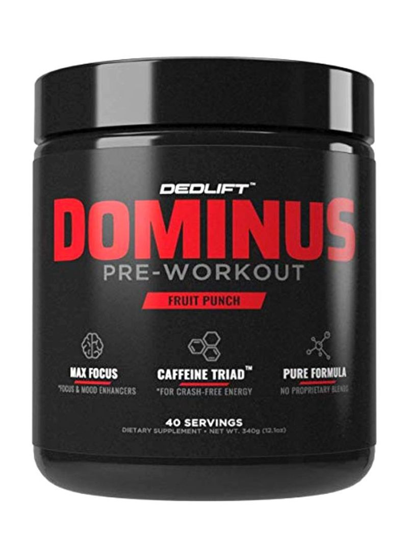 Dominus Pre-Workout Dietary Supplement - Fruit Punch