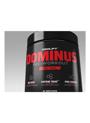 Dominus Pre-Workout Dietary Supplement - Fruit Punch