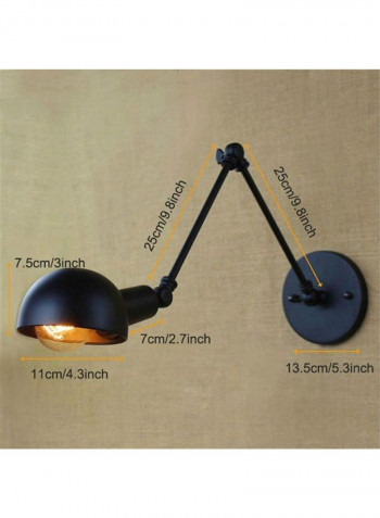 Simple Creative Retro Wall Light Black