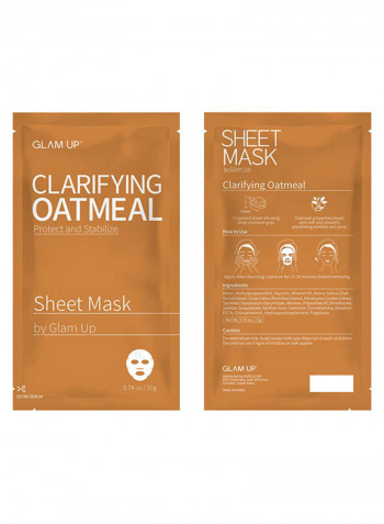 Clarifying Oatmeal Mask Sheet 21g