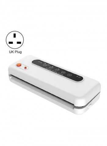 Portable Food Vacuum Sealer Machine White 40x15x7centimeter
