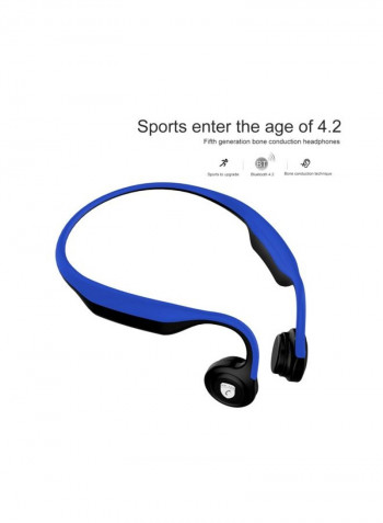 Bluetooth In-Ear Earphone With Mic Dark Blue
