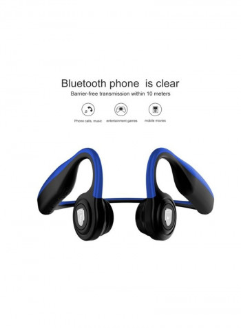Bluetooth In-Ear Earphone With Mic Dark Blue