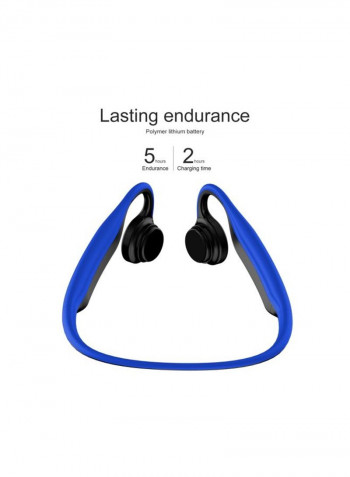 Bluetooth In-Ear Earphone With Mic Dark Blue