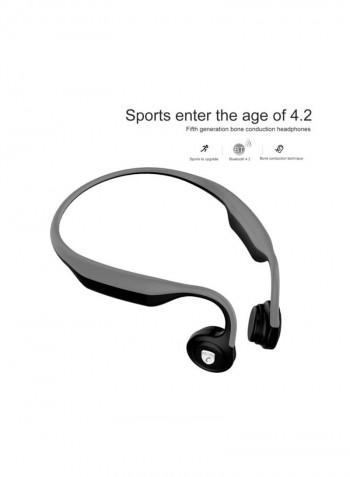 Bluetooth In-Ear Earphone With Mic Light Grey