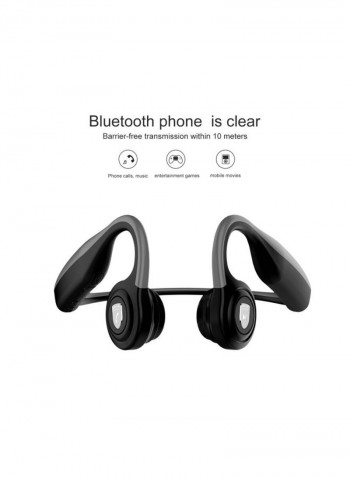 Bluetooth In-Ear Earphone With Mic Light Grey