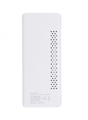 Portable Handheld Radiation Detector White 13.00x2.20x6.00centimeter