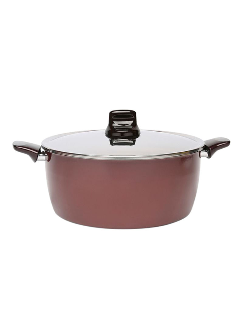 Pleasure Casserole With Lid Red 30centimeter
