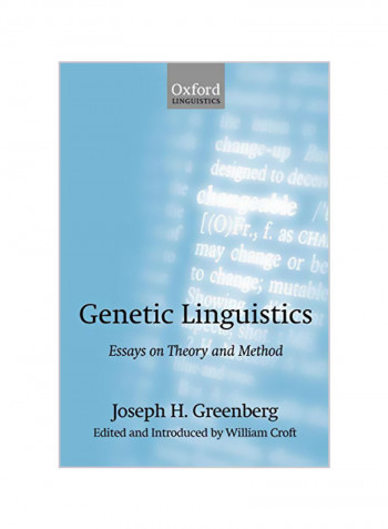 Genetic Linguistics: Essays On Theory And Method Paperback