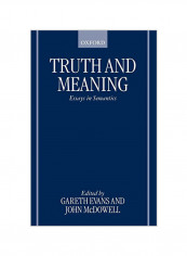 Truth And Meaning: Essays In Semantics Paperback