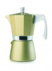 Espresso Coffee Maker Green/Silver 12x12x23cm