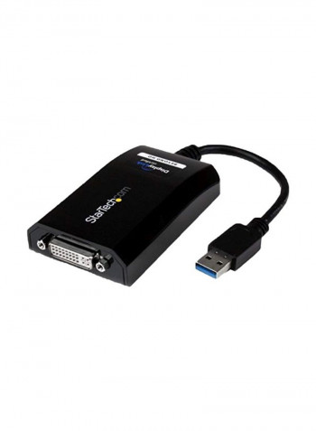 USB 3.0 To DVI Adapter Black