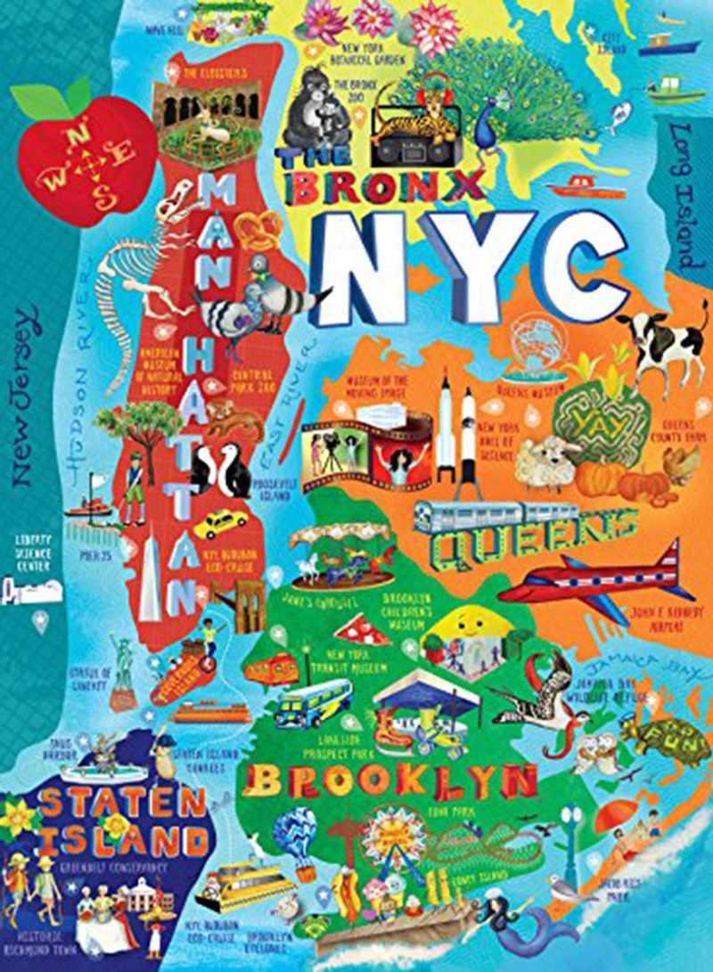 100-Piece Our NYC Floor Puzzle 18 x 24inch