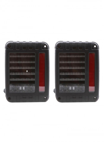 2-Piece LED Tail Brake Light Set For Jeep Wrangler 2007-2016