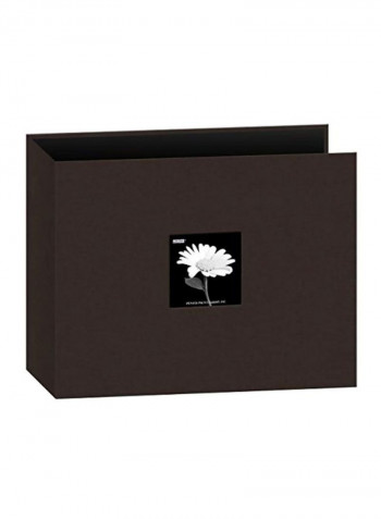 3-Ring Binder Album With Window Brown/Black/White