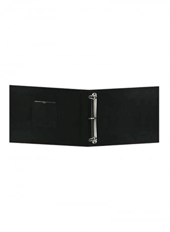 3-Ring Binder Album With Window Brown/Black/White