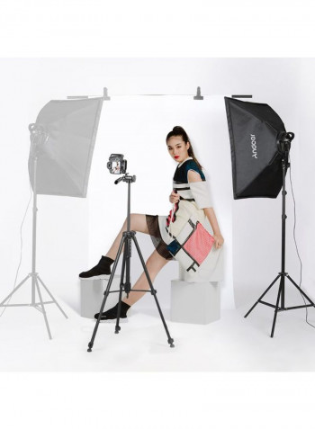 LED Photography Light Set Black