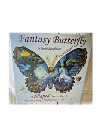 1000-Piece Butterfly Shaped Jigsaw Puzzle 95330