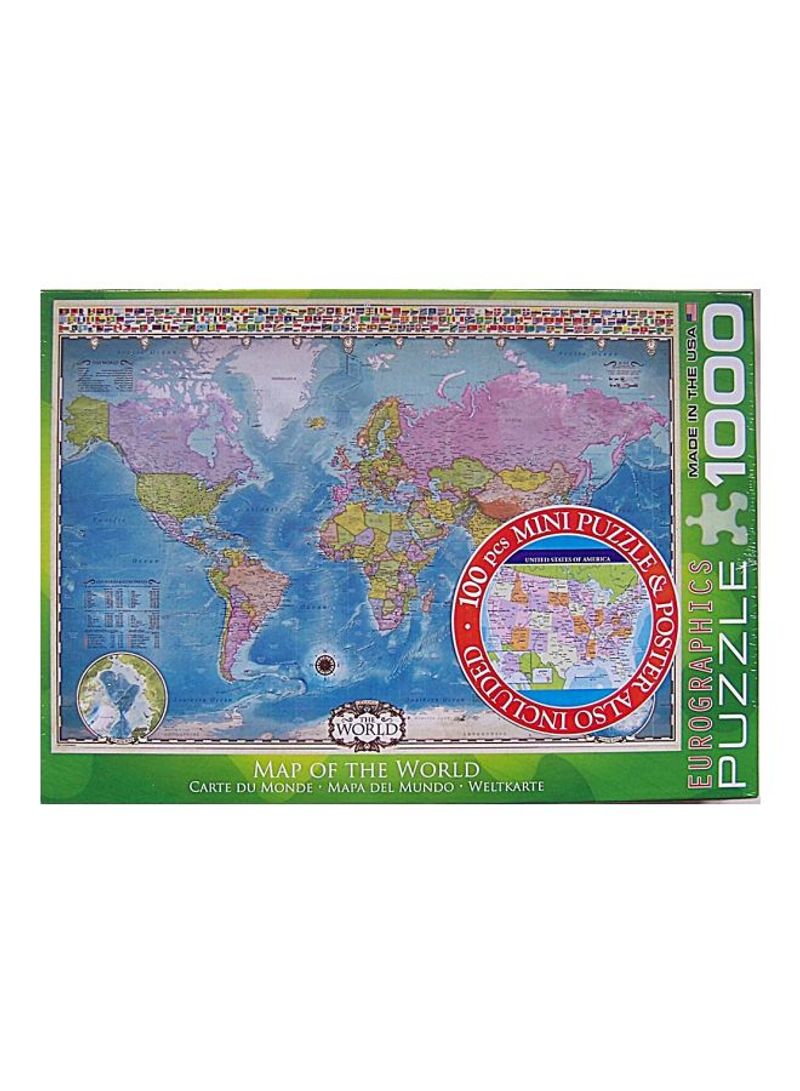 1000-Piece Map Of The World Jigsaw Puzzle
