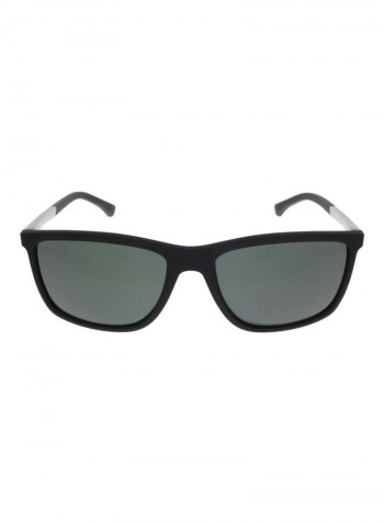 Men's Rectangular Sunglasses - Lens Size: 58 mm