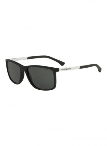Men's Rectangular Sunglasses - Lens Size: 58 mm