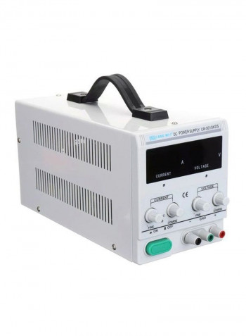 4 Digits Display LED Power Supply 14.5x12.8x28centimeter White/Black