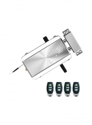 Intelligent Invisible Anti-Theft Door Lock Kit Silver