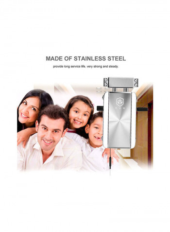 Intelligent Invisible Anti-Theft Door Lock Kit Silver