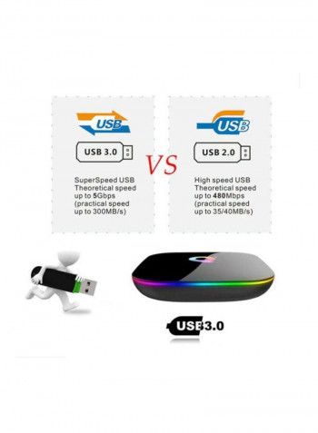 Q Plus 6K Android TV Box XD4989602 Black