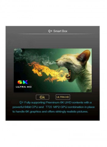 Q Plus 6K Android TV Box XD4989602 Black