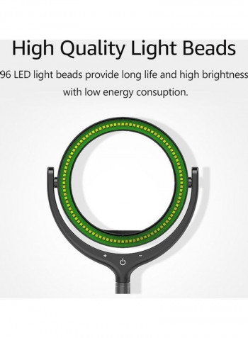 LED Ring Light for Photography with Mirror Black/White
