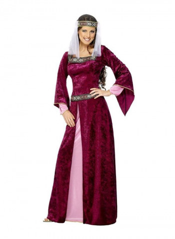 Maid Marion Costume Gown With Headpiece L