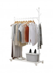 Multifunctional Clothing Rack White 55x43x170cm