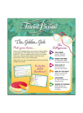 Trivial Pursuit The Golden Girls Themed Card Game TP118-506