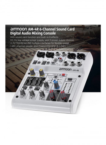 8-Channel Sound Card Digital Audio Mixer