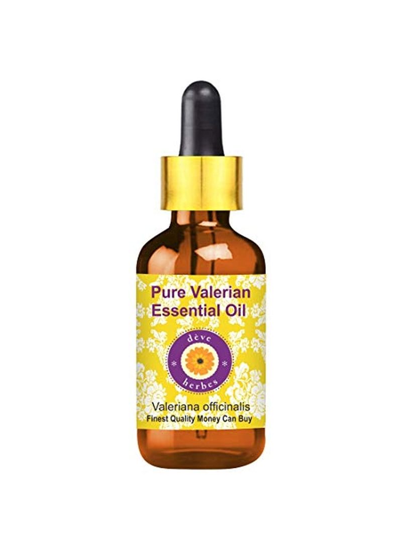 Pure Valerian Essential Oil with Glass Dropper Multicolour 15ml