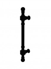 Retro Dot Collection Beaded Door Matte Black 8x1.8x1inch
