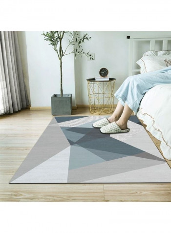Bedroom Floor Nordic Style Geometric Pattern Anti-Slip Cozy Rug Blue 140*200(W*L)cmcm
